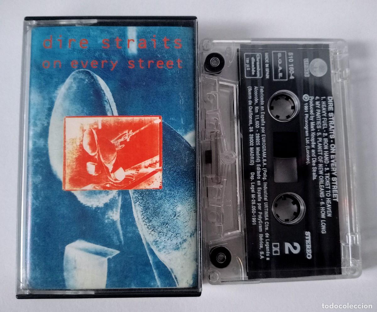 Casetes antiguos: CASSETTE DIRE STRAITS - ON EVERY STREET - Foto 1