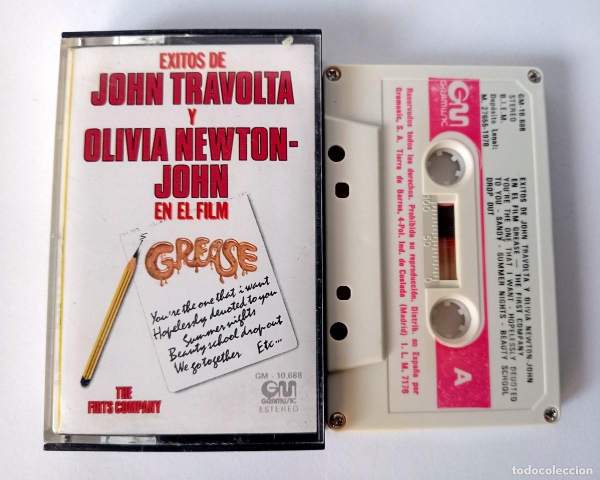 Alte Kassetten: CASSETTE B.S.O. GREASE (BRILLANTINA) JOHN TRAVOLTA - OLIVIA NEWTON JOHN