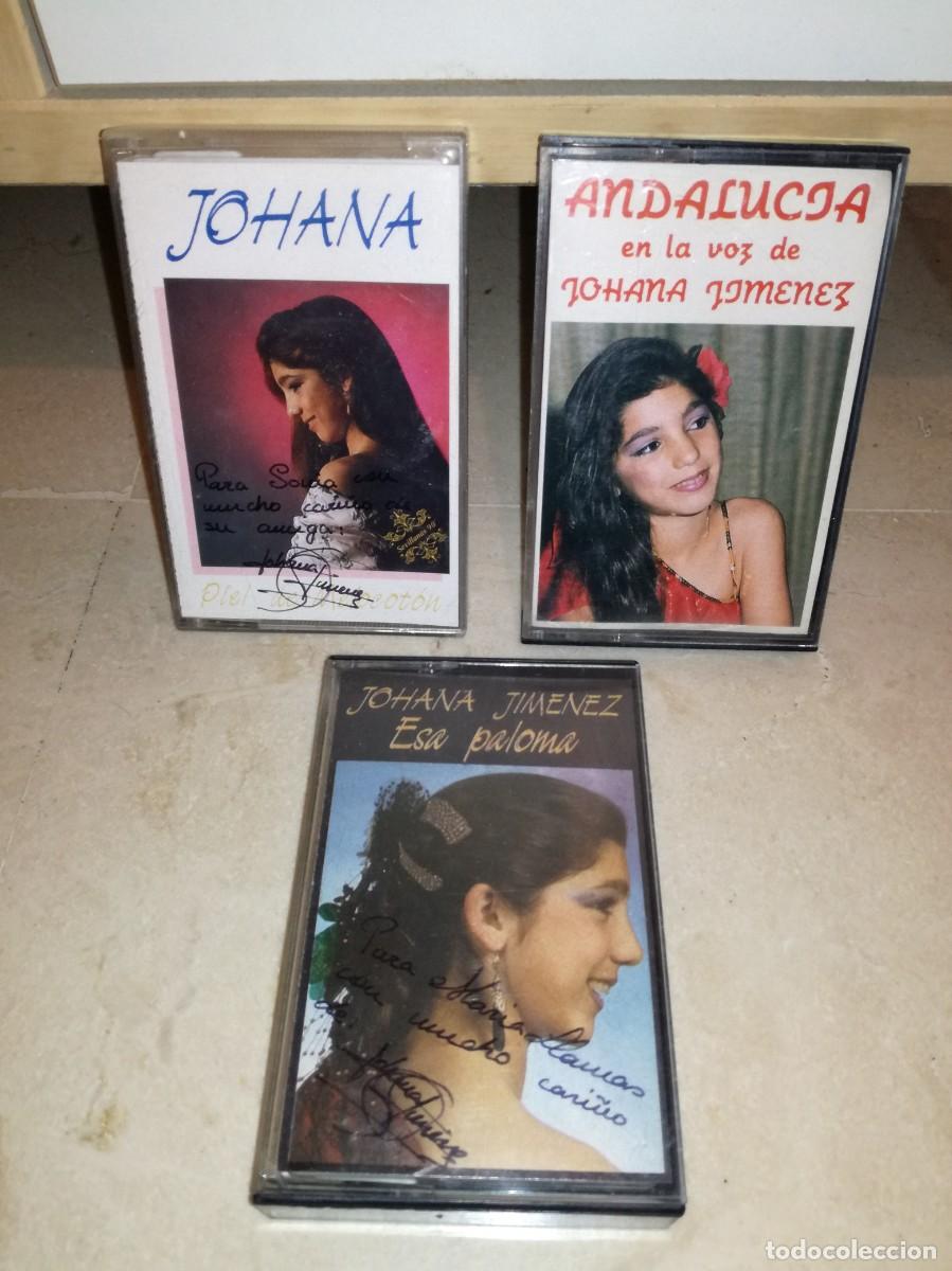 Casetes antiguos: LOTE DE 3 CASETES ORIGINALES DE JOHANA JIMENEZ-SUS 3 PRIMEROS DISCOS-DOS DE ELLOS ESTAN FIRMADOS