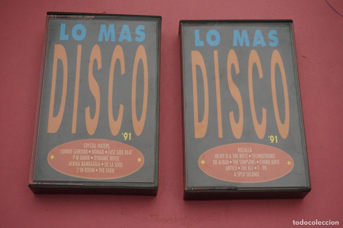 Casetes antiguos: CASETE - DOBLE CASETE - LO MAS DISCO '91 - ESTADO EXCELENTE