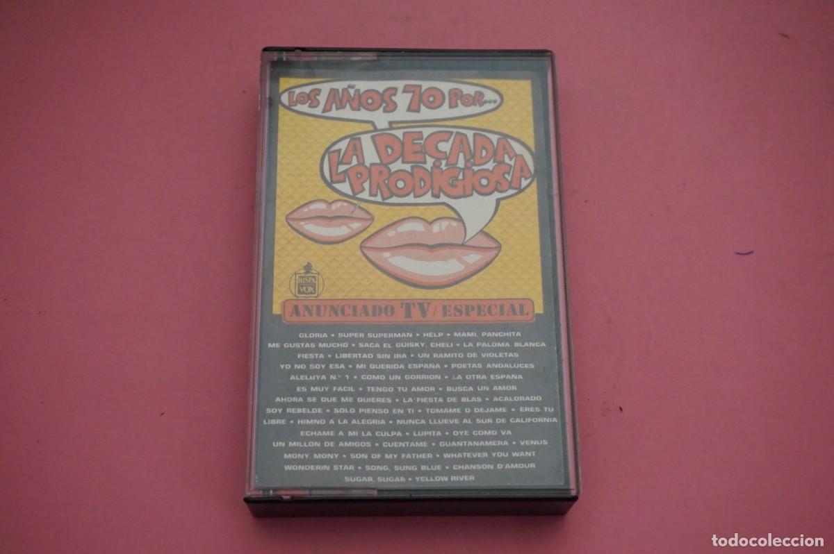 Casetes antiguos: CASETE - LA DECADA PRODIGIOSA - LOS A&Ntilde;OS 70 POR... - ESTADO EXCELENTE