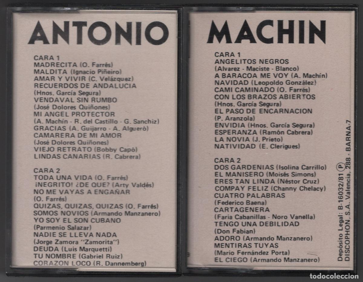 Casetes antiguos: ANTONIO MACHIN - ANTONIO / MACH&Iacute;N - 2 CASETES 1981