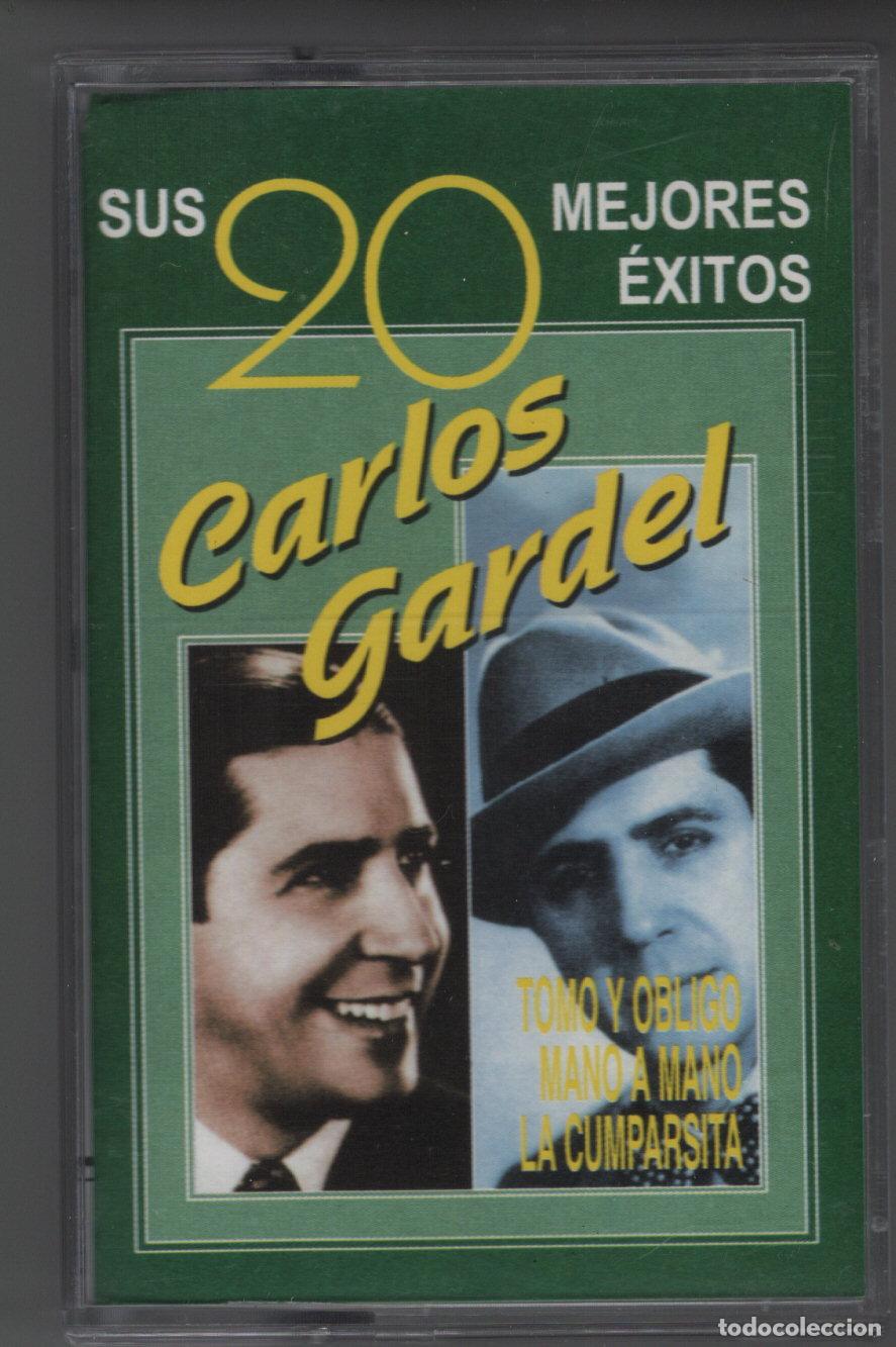 Casetes antiguos: CARLOS GARDEL - SUS 20 MEJORES &Eacute;XITOS - CASETE 1998