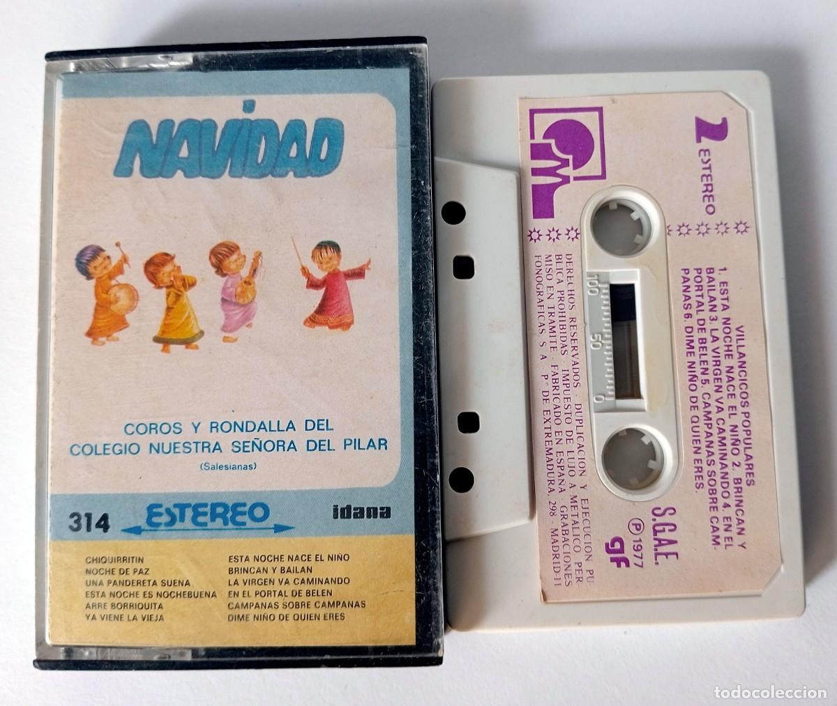 Casetes antiguos: CASSETTE VILLANCICOS NAVIDAD COROS Y RONDALLA DEL COLEGIO NUESTRA SE&Ntilde;ORA DEL PILAR (SALESIANAS)
