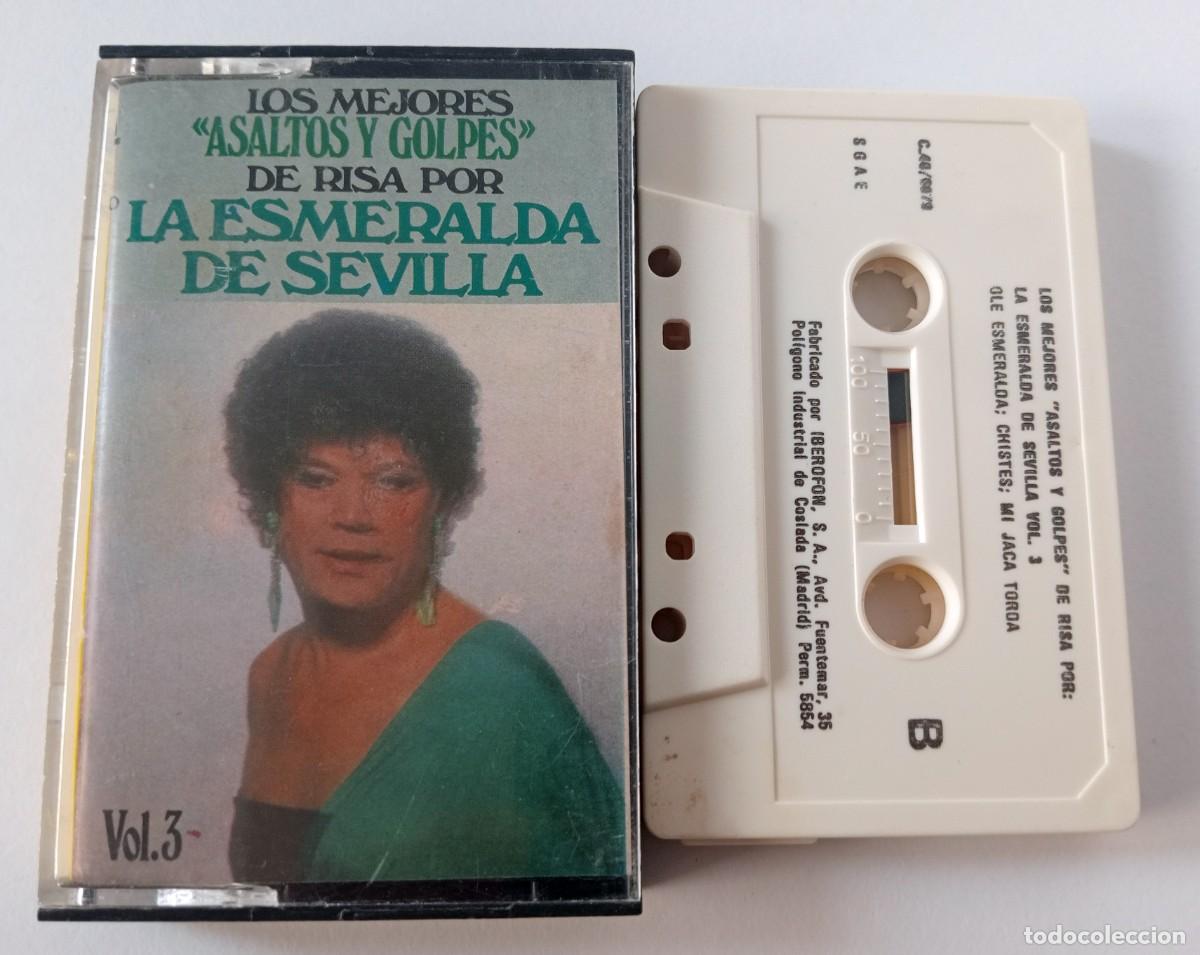 Old Cassettes: CASSETTE CHISTES DE LA ESMERALDA DE SEVILLLA - ASALTOS Y GOLPES DE RISA