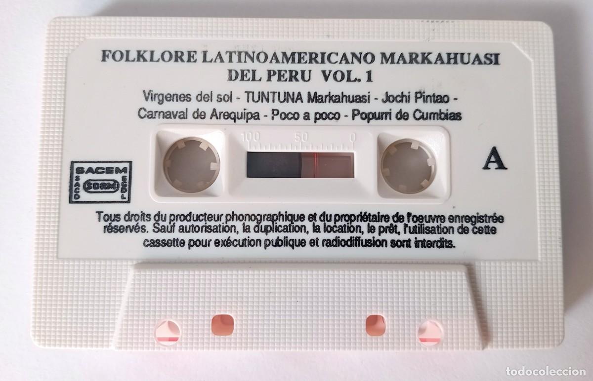 Casetes antiguos: CASSETTE FOLKLORE LATINOAMERICANO MARKAHUASI DEL PER&Uacute; VOL. 1