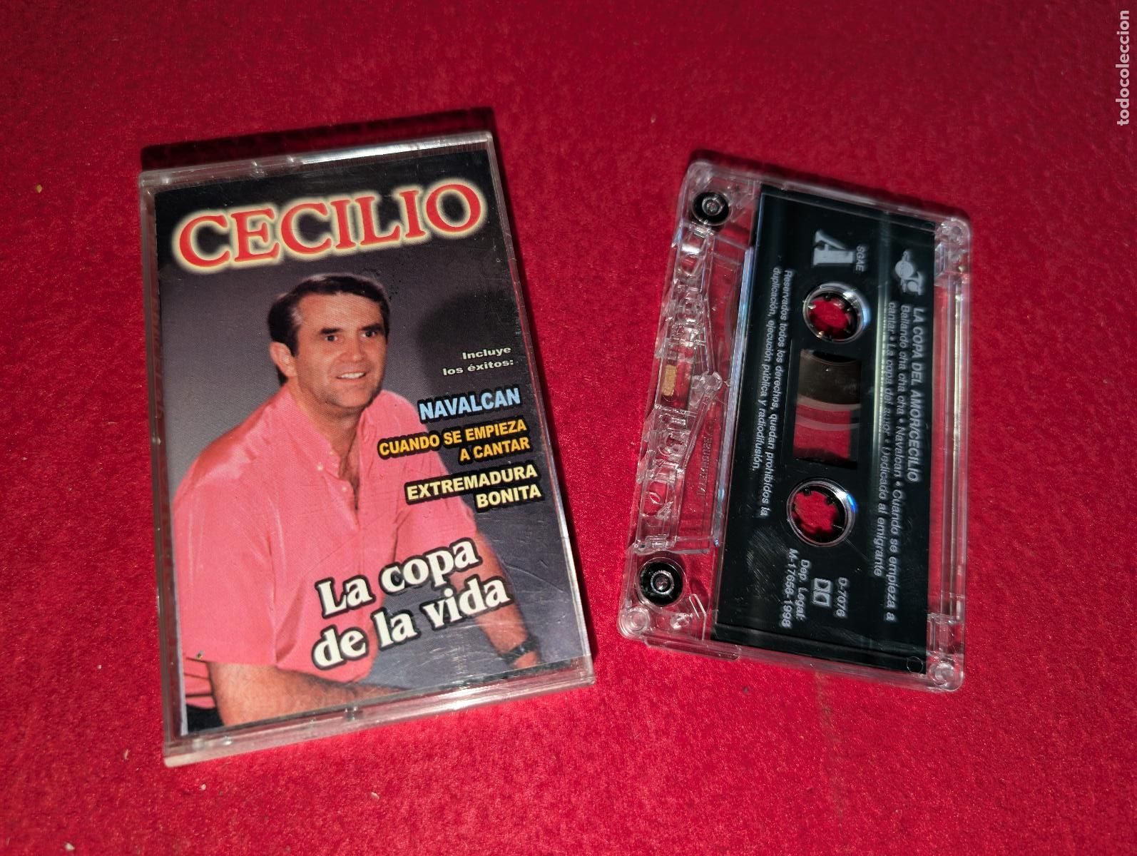 Casetes antiguos: CECILIO La copa de la vida K7 CASSETTE 1998 J.J Records