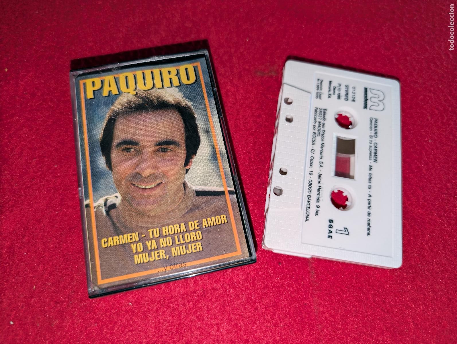 Casetes antiguos: PAQUIRO Carmen K7 CASSETTE 1995 Musivox