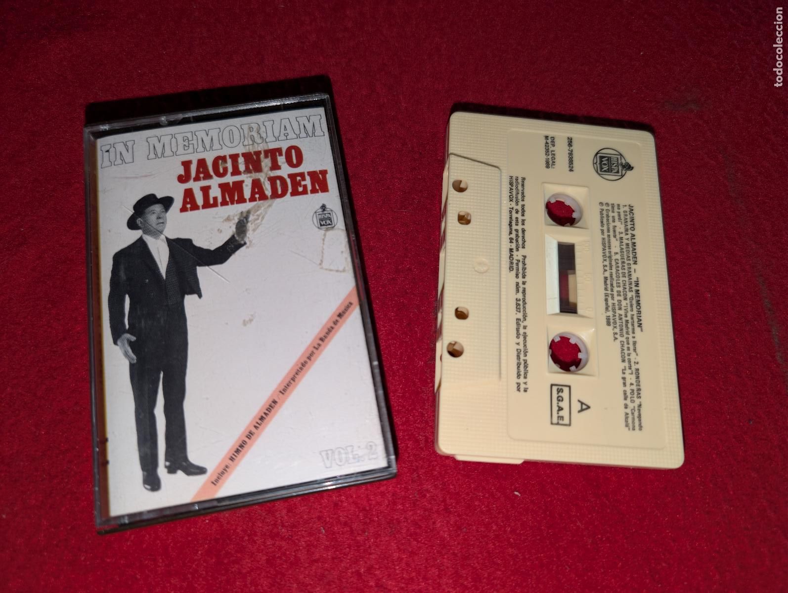Cassettes Anciennes: JACINTO ALMADEN In memoriam K7 CASSETTE 1989 Hispavox