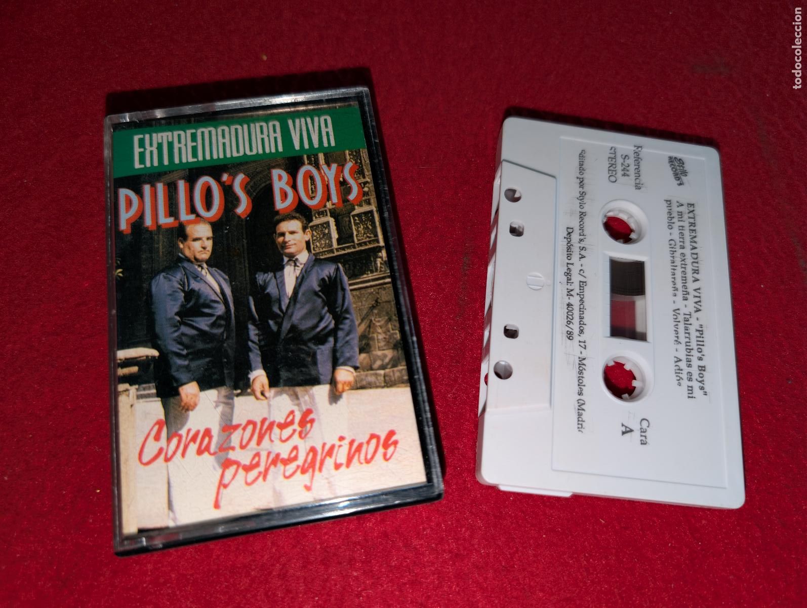 Casetes antiguos: PILLO'S BOYS Extremadura Viva Corazones peregrinos K7 CASSETTE 1989 Stilo