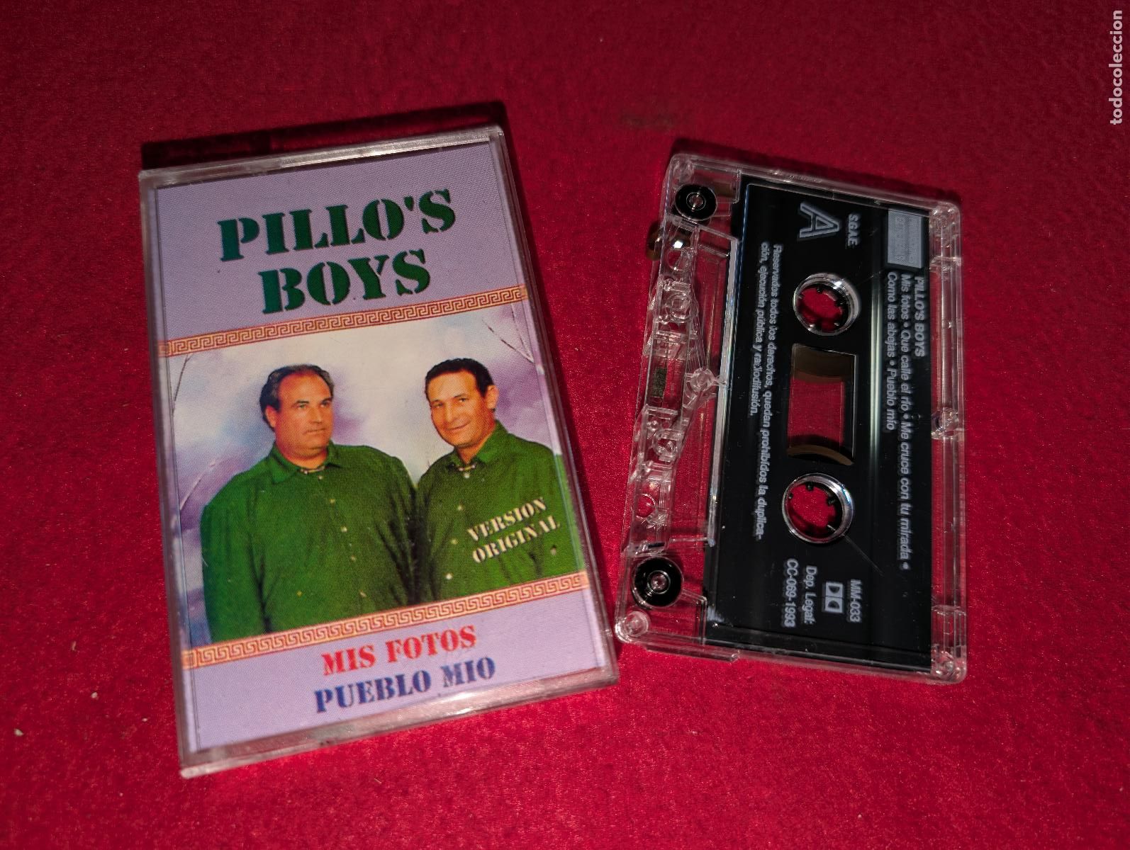 Casetes antiguos: PILLOS PILLO 'S BOYS Mis fotos Pueblo mio K7 CASSETTE 1993 Producciones Extreme&ntilde;as