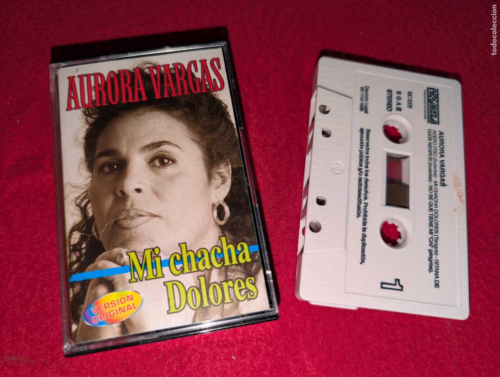 Casetes antiguos: AURORA VARGAS Mi chacha Dolores K7 CASSETTE 1998 Pasarela