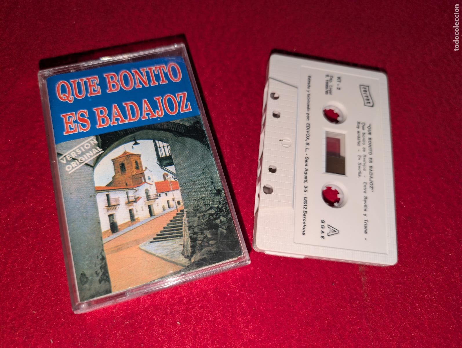 Casetes antiguos: QUE BONITO ES BADAJOZ K7 CASSETTE 1995 Alma Flamenca+Alba+Tierra Sur+GuadalJarafe++
