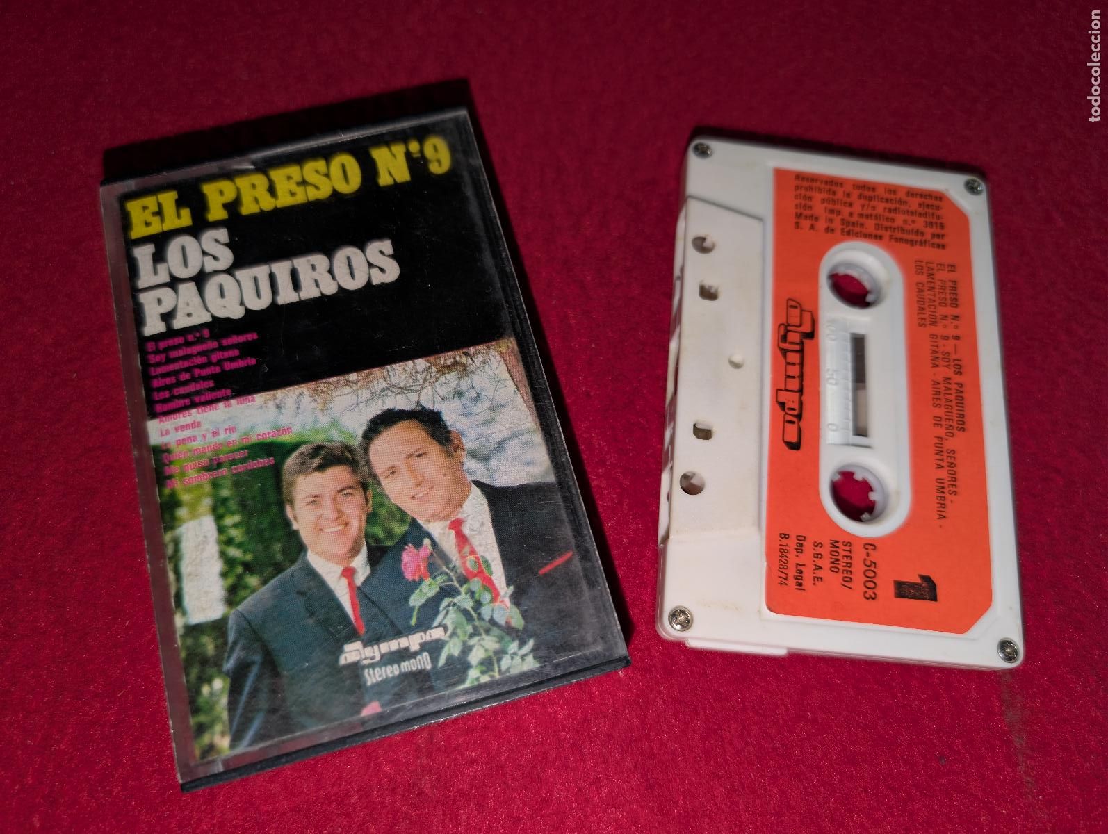 Casetes antiguos: LOS PAQUIROS El preso numero n9 9 K7 CASSETTE 1974 Olympo
