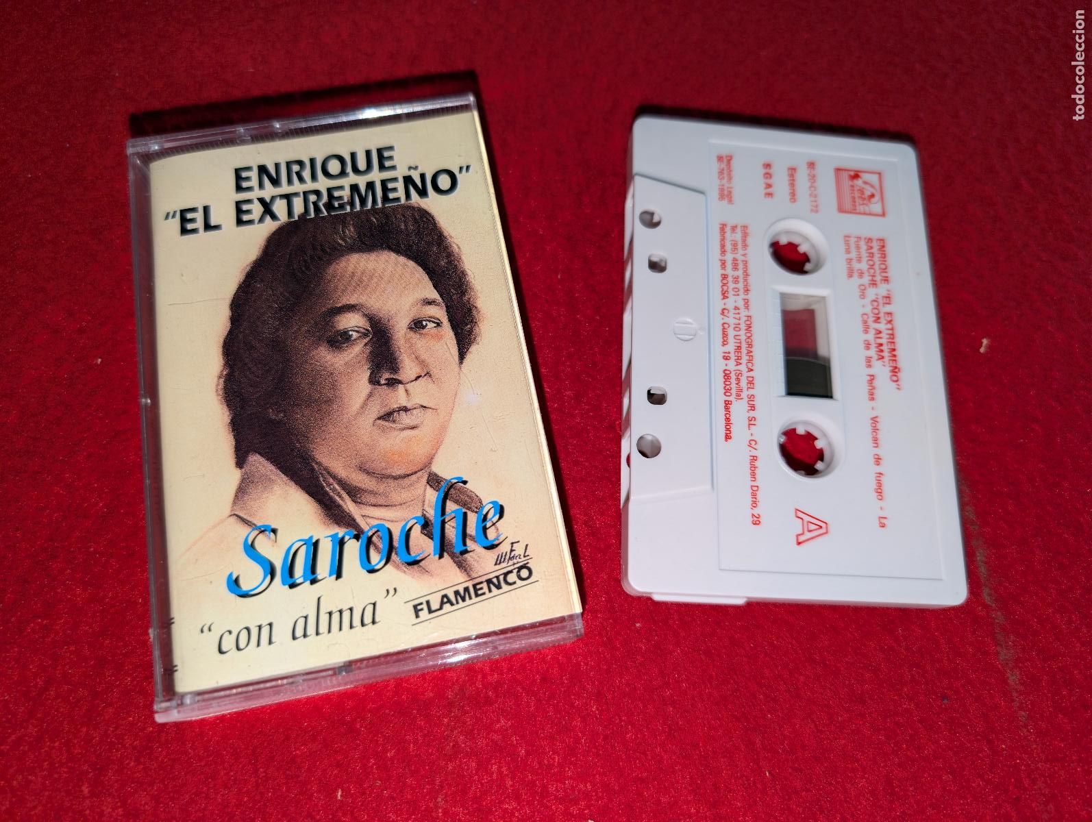 Casetes antiguos: ENRIQUE EL EXTREME&Ntilde;O Saroche con alma K7 CASSETTE 1995 FODS