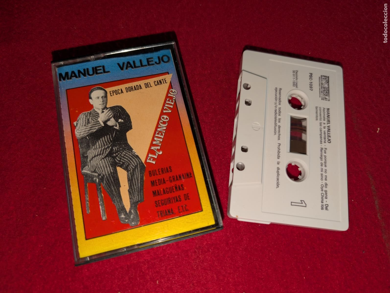 Casetes antiguos: MANUEL VALLEJO Epoca dorada del cante Flamenco Viejo K7 CASSETTE 1990 Pasarela