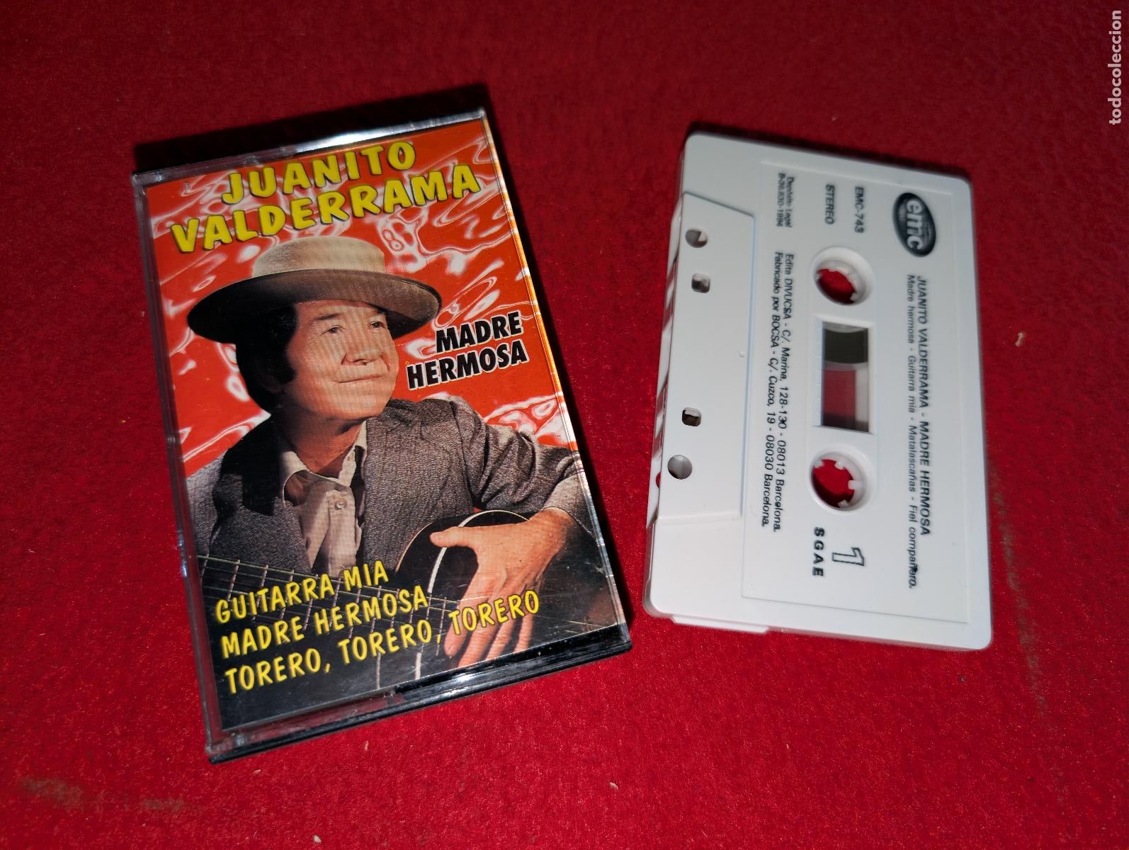 Casetes antiguos: JUANITO VALDERRAMA Madre hermosa K7 CASSETTE 1994 EMC