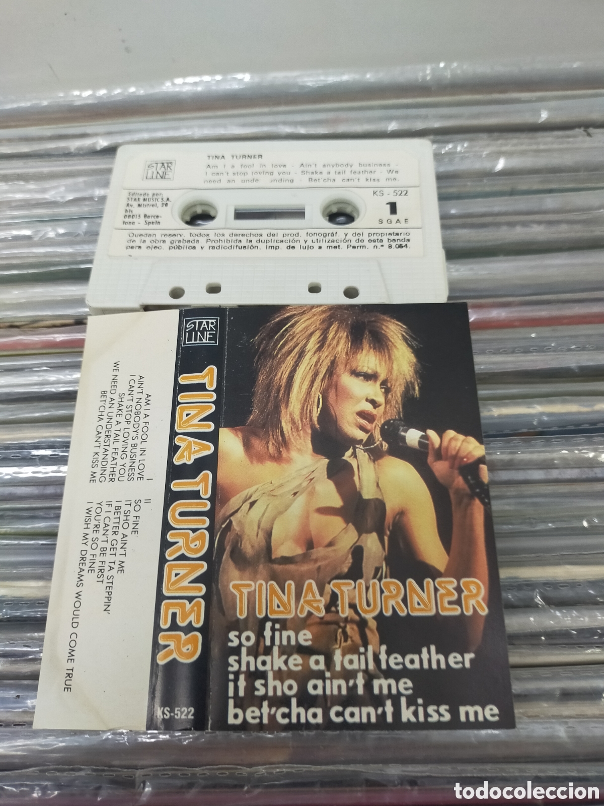 Casetes antiguos: Tina Turner casete Espa&ntilde;a 1983