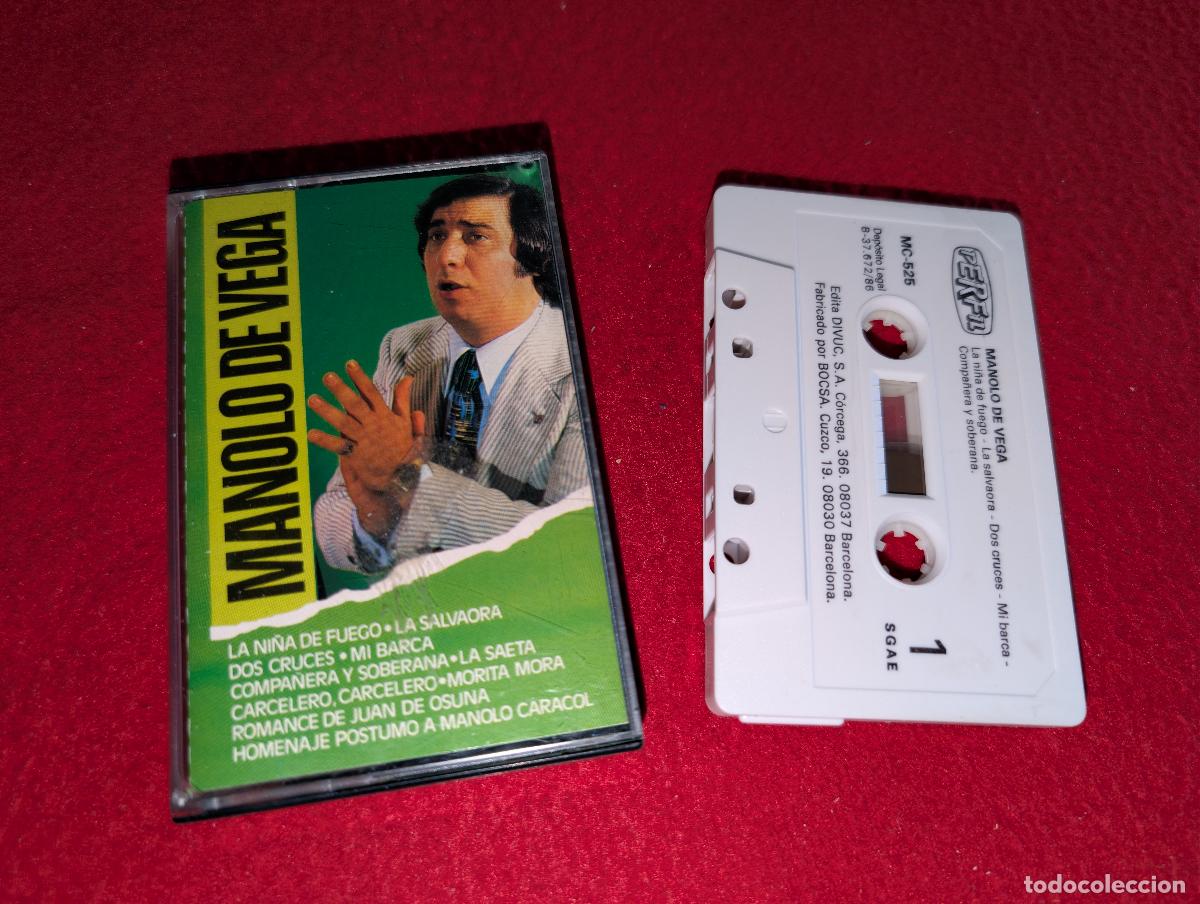 Casetes antiguos: MANOLO DE VEGA Manolo de Vega K7 CASSETTE 1986 Perfil