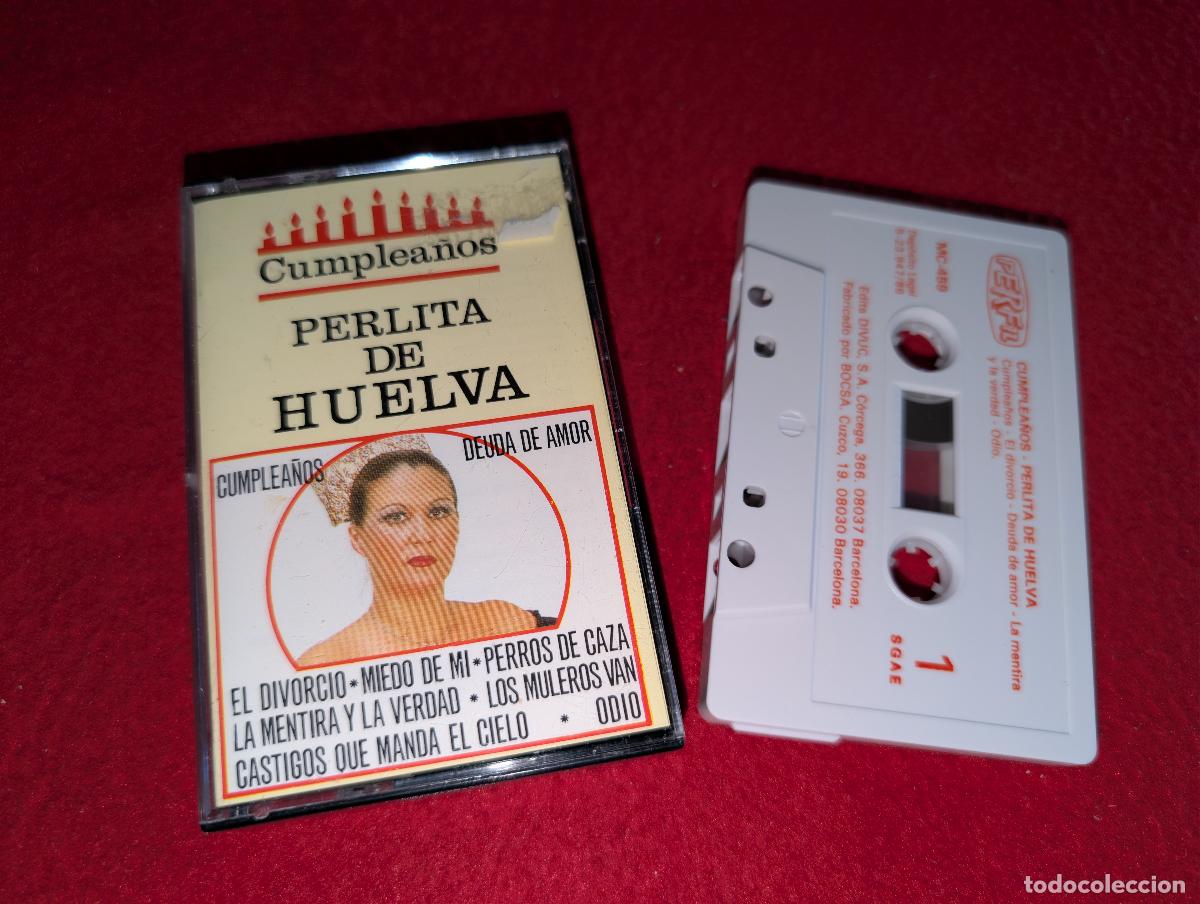 Casetes antiguos: PERLITA DE HUELVA Cumplea&ntilde;os K7 CASSETTE 1986 Perfil