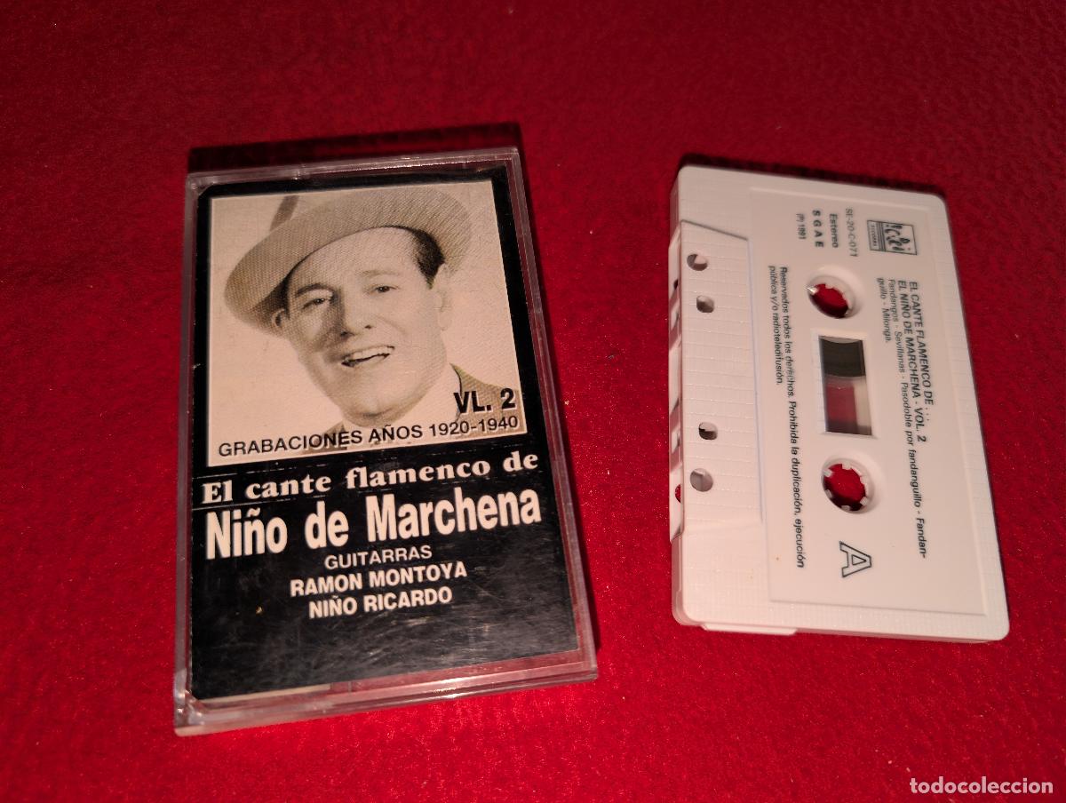 Casetes antiguos: NI&Ntilde;O DE MARCHENA & RAMON MONTOYA+N.RICARDO Grabaciones 1920-40 VOL.2 Cante K7 CASSETTE 1991