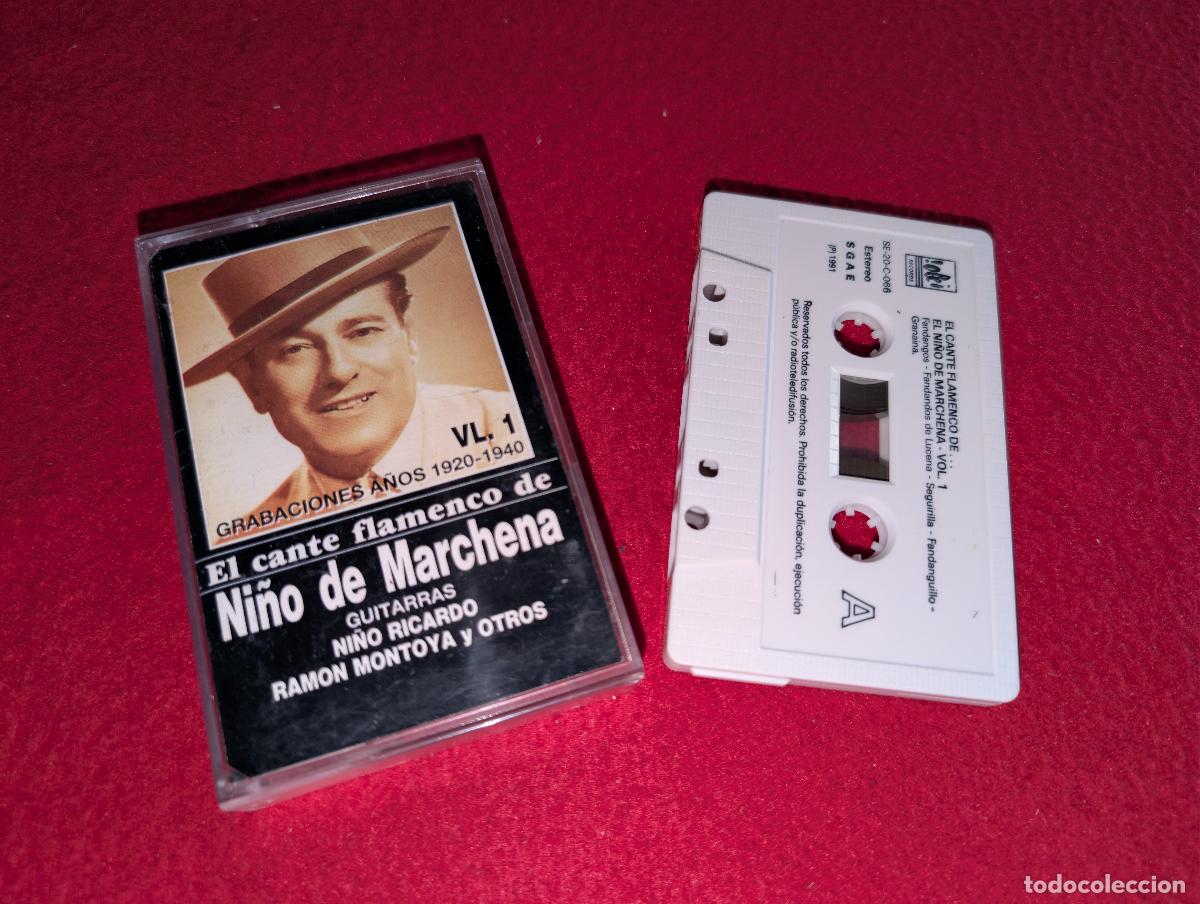 Casetes antiguos: NI&Ntilde;O DE MARCHENA & RAMON MONTOYA+N.RICARDO Grabaciones 1920-40 VOL.1 Cante K7 CASSETTE 1991