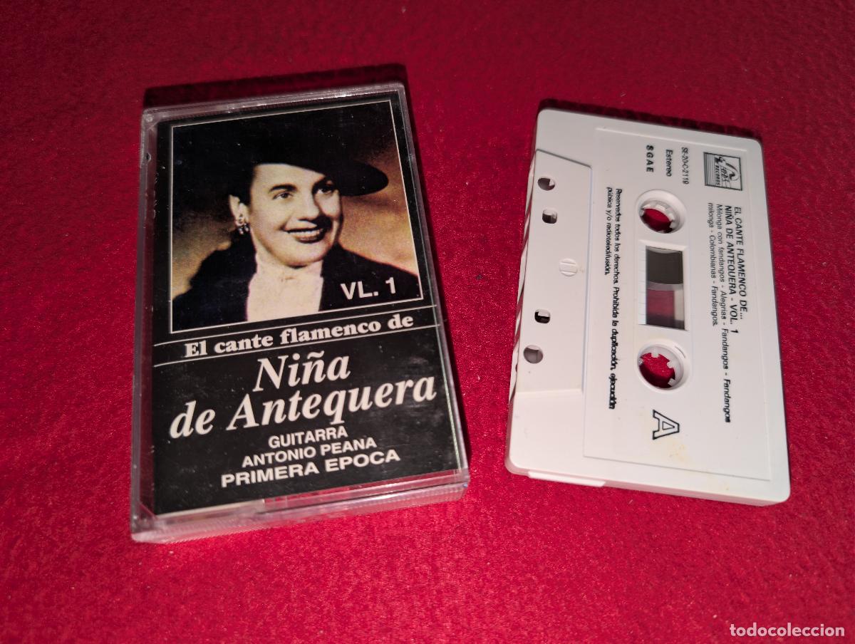 Casetes antiguos: NI&Ntilde;A DE ANTEQUERA & ANTONIO PEANA Primera epoca Cante Flamenco VOL.1 K7 CASSETTE 1993 FODS