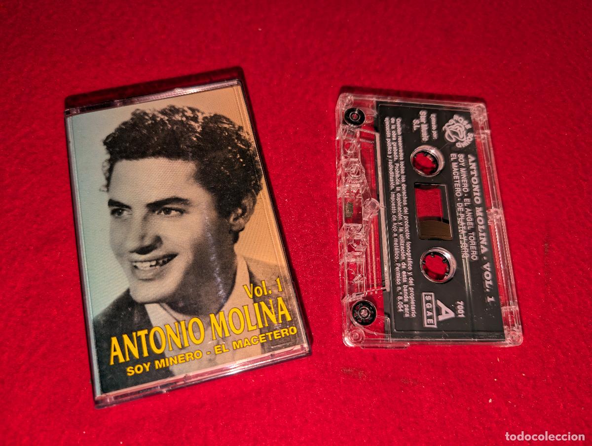 Casetes antiguos: ANTONIO MOLINA Soy minero El macetero Vol.1 K7 CASSETTE 1996 Rose Sound