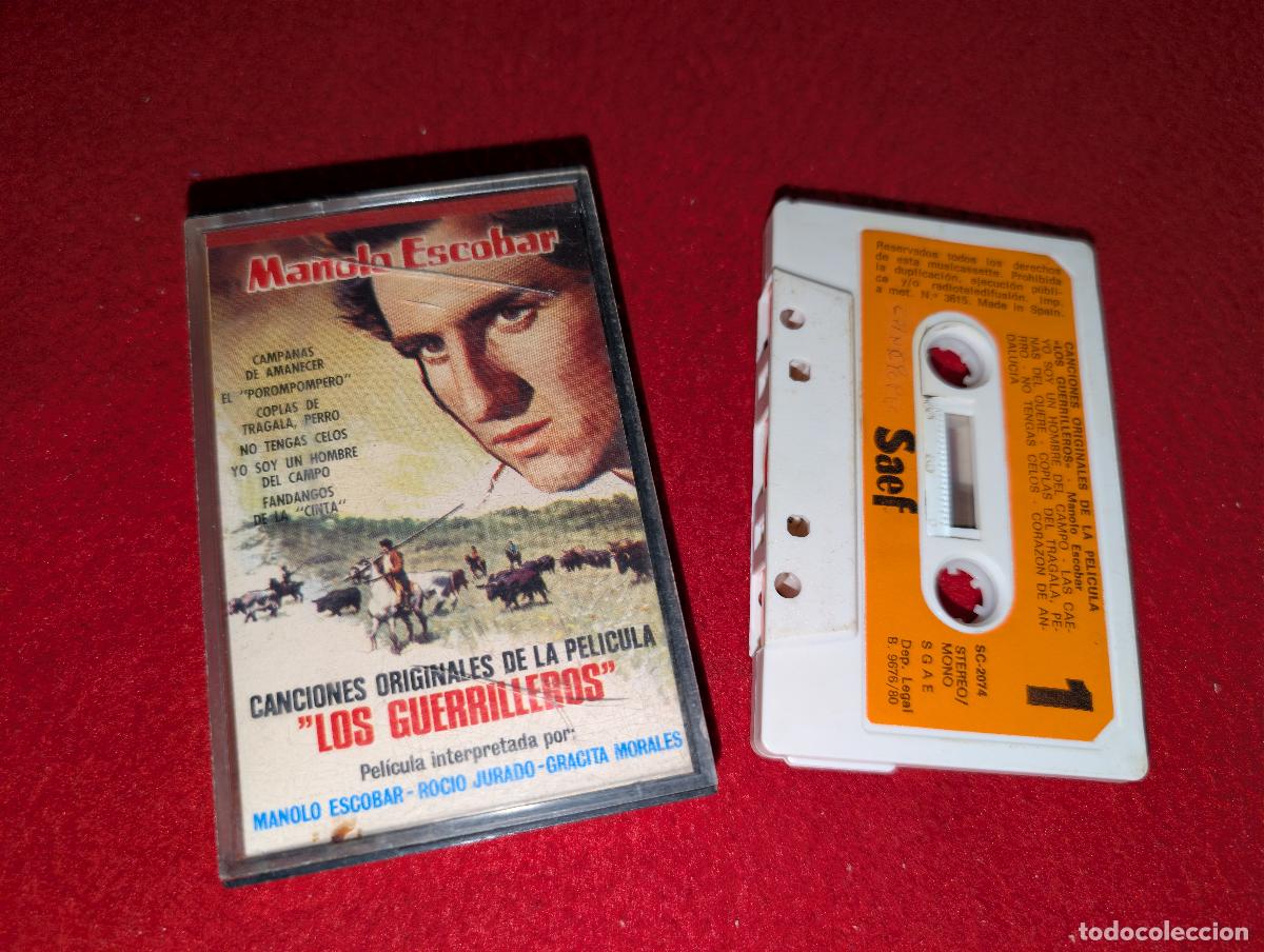 Casetes antiguos: LOS GUERRILLEROS BSO OST MANOLO ESCOBAR K7 CASSETTE 1980 Saef