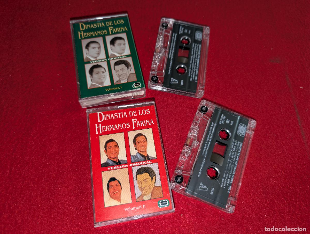 Casetes antiguos: DINASTIA DE LOS HERMANOS FARINA Volumen I/II 1/2 DOBLE K7 CASSETTE 1994 Promesa RARO!
