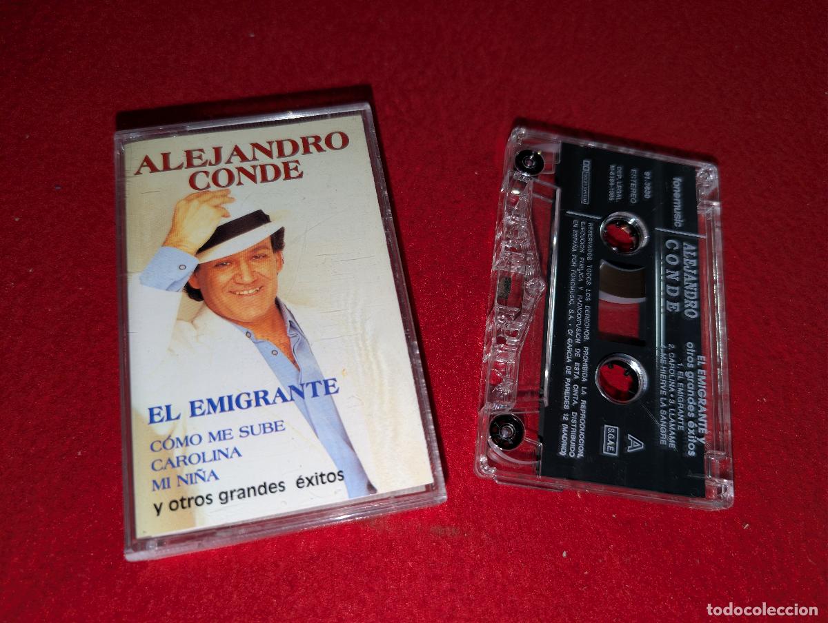 Casetes antiguos: ALEJANDRO CONDE El emigrante y otros grandes exitos K7 CASSETTE 1998 Fonomusic