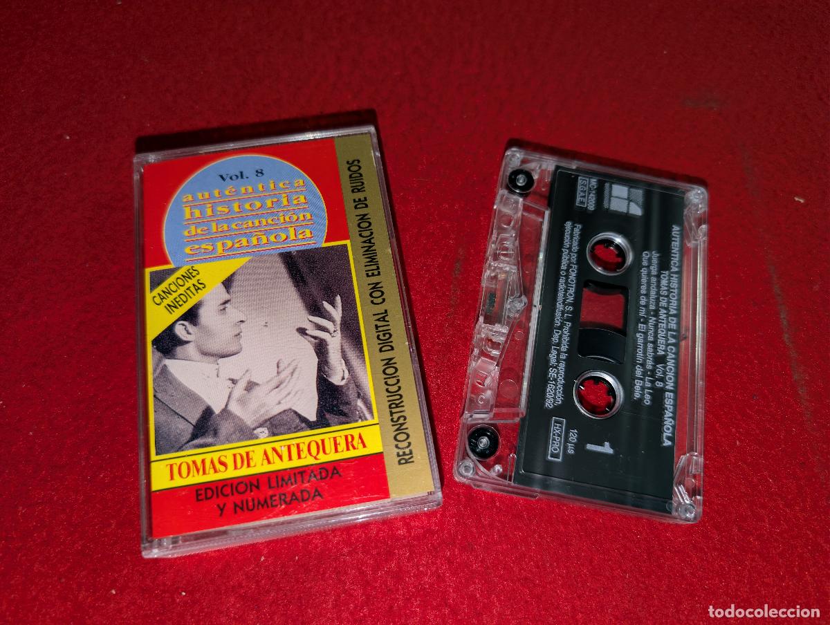 Casetes antiguos: TOMAS DE ANTEQUERA Autentica historia de la cancion espa&ntilde;ola Vol.8 K7 CASSETTE 1992 Fonotron
