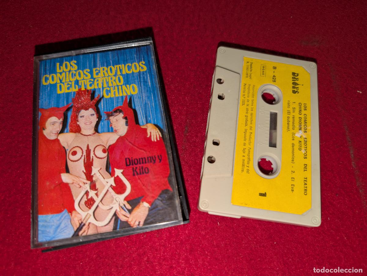 Casetes antiguos: DIOMNY Y KITO Los comicos eroticos del teatro chino K7 CASSETTE 1978 Drops