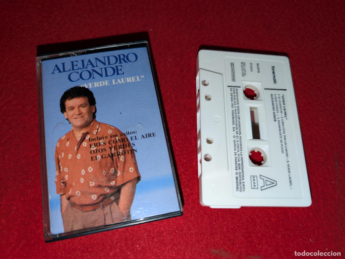 Casetes antiguos: ALEJANDRO CONDE Verde laurel K7 CASSETTE 1990 Fonomusic