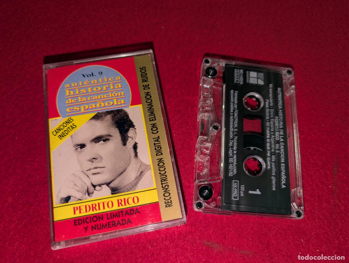 Casetes antiguos: PEDRITO RICO Autentica historia de la cancion espa&ntilde;ola Vol.9 K7 CASSETTE 1992