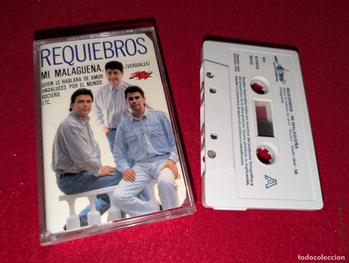 Casetes antiguos: REQUIEBROS Mi malague&ntilde;a Verdiales K7 CASSETTE 1994 Jazmin