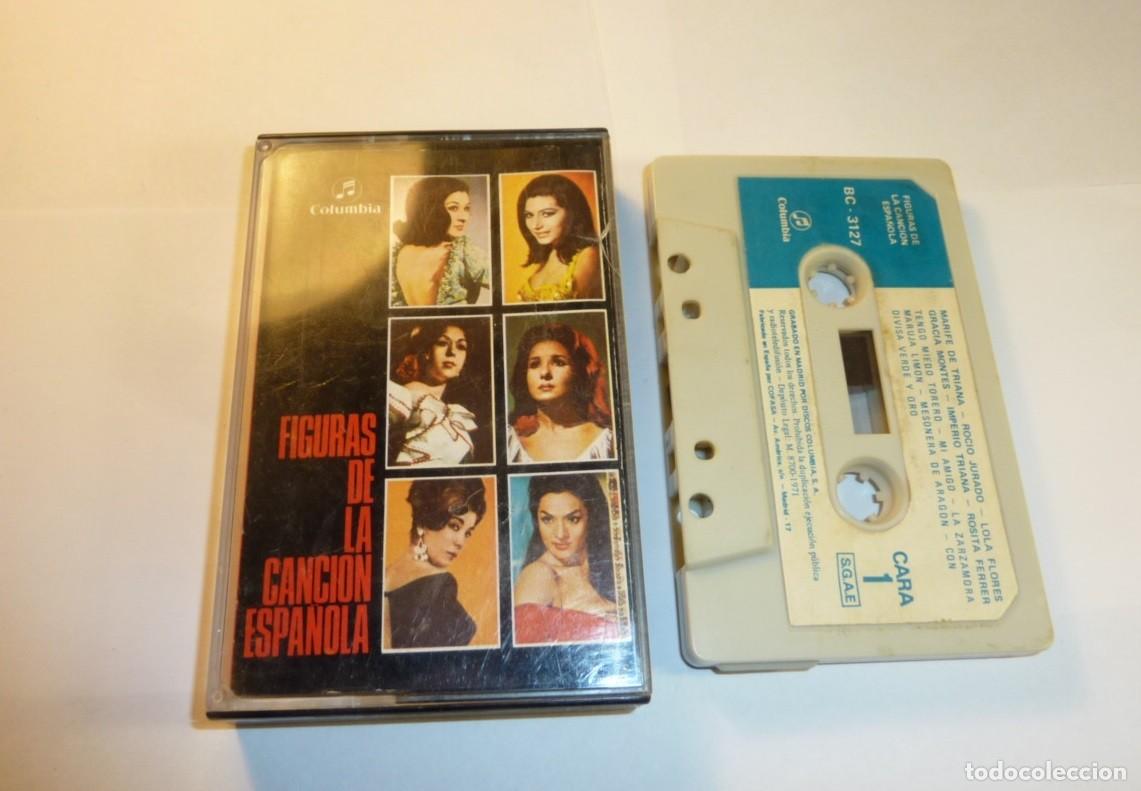 Casetes antiguos: FIGURAS DE LA CANCION ESPA&Ntilde;OLA // VARIOS // 1971 // CASETE