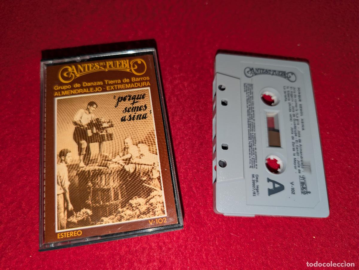 Casetes antiguos: GRUPO DANZAS TIERRA DE BARROS Almendralejo Extremadura Porque semos asina K7 CASSETTE 1981 Sonifolk