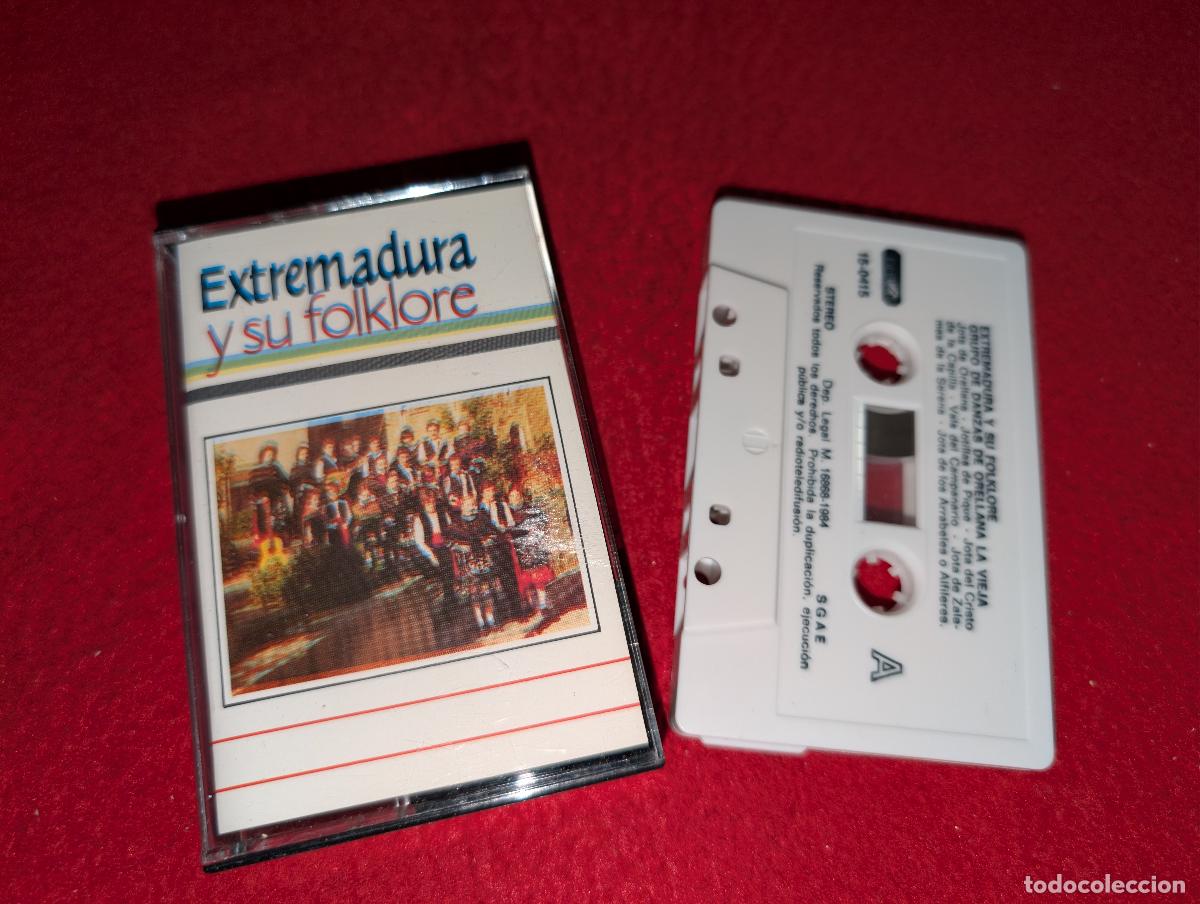 Casetes antiguos: GRUPO DE DANZAS DE ORELLANA LA VIEJA Extremadura y su folklore K7 CASSETTE 1984 Diamante