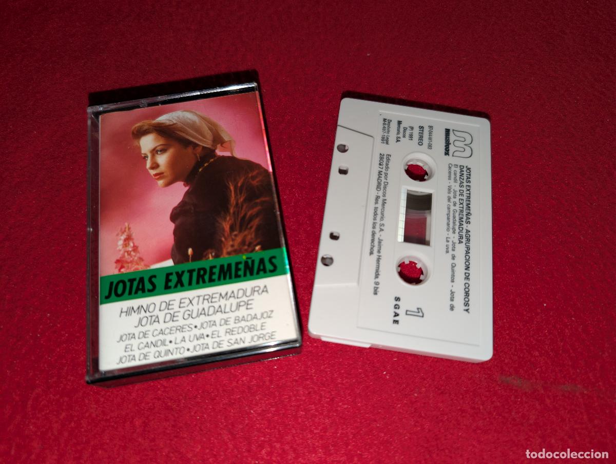 Casetes antiguos: AGRUPACION DE COROS Y DANZAS DE EXTREMADURA Jotas extreme&ntilde;as K7 CASSETTE 1991 Musivox