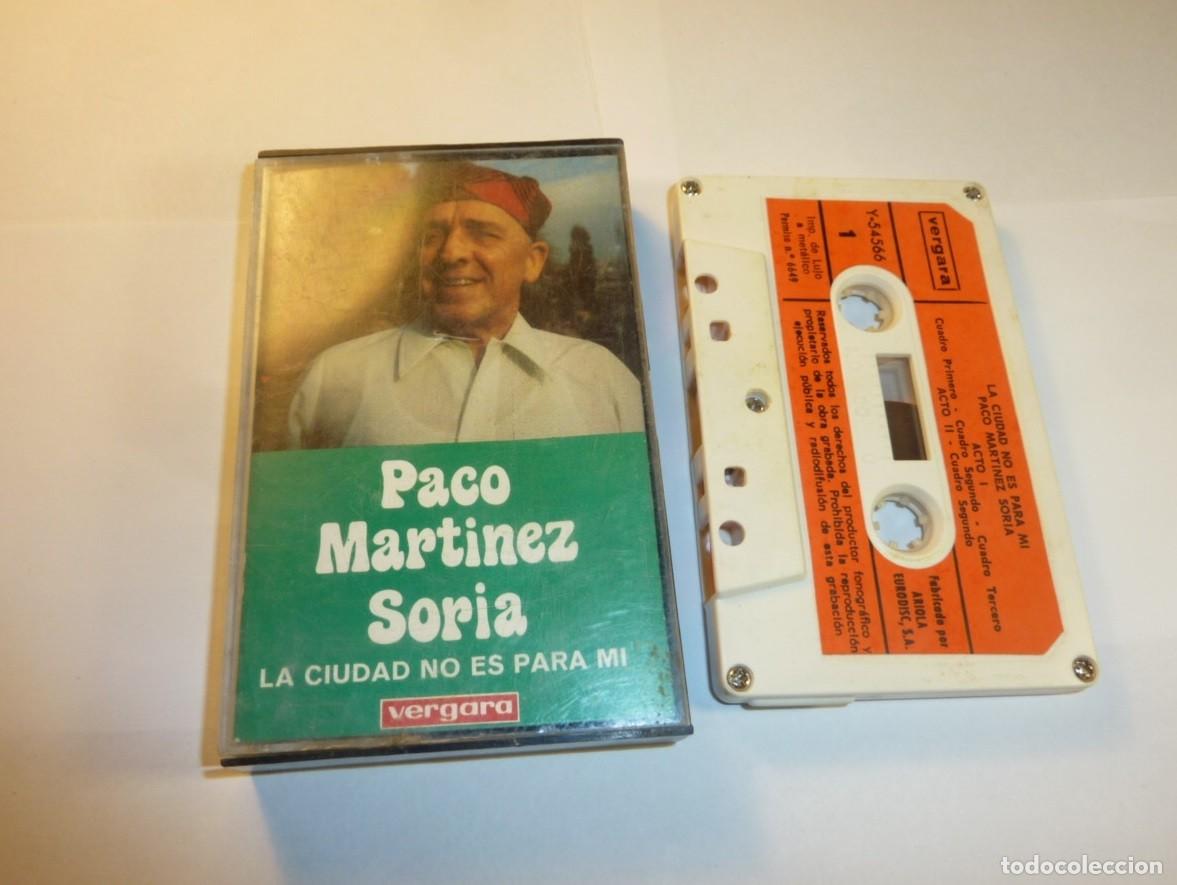 Casetes antiguos: PACO MARTINEZ SORIA // LA CIUDAD NO ES PARA MI // 1973 // CASETE