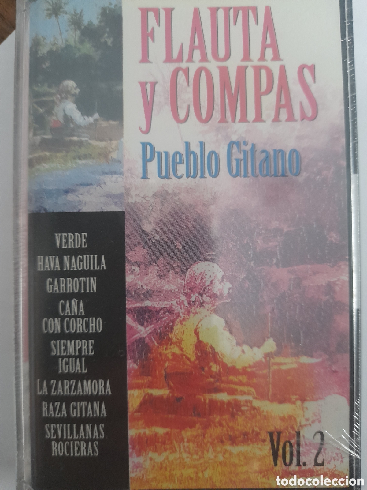 Casetes antiguos: FLAUTA Y COMPAS. Pueblo Gitano. - Foto 1