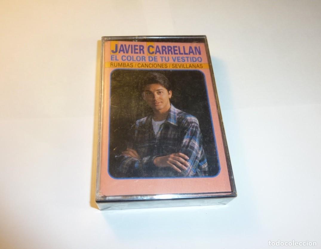 Casetes antiguos: JAVIER CARRELLAN // EL COLOR DE TU VESTIDO // PRECINTADA // CASETE