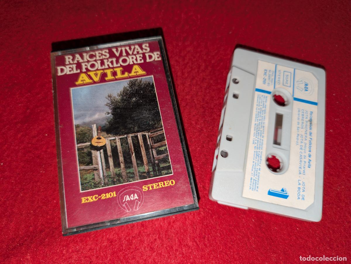 Casetes antiguos: RAICES VIVAS DEL FOLKLORE DE AVILA K7 CASSETTE 1983 Saga