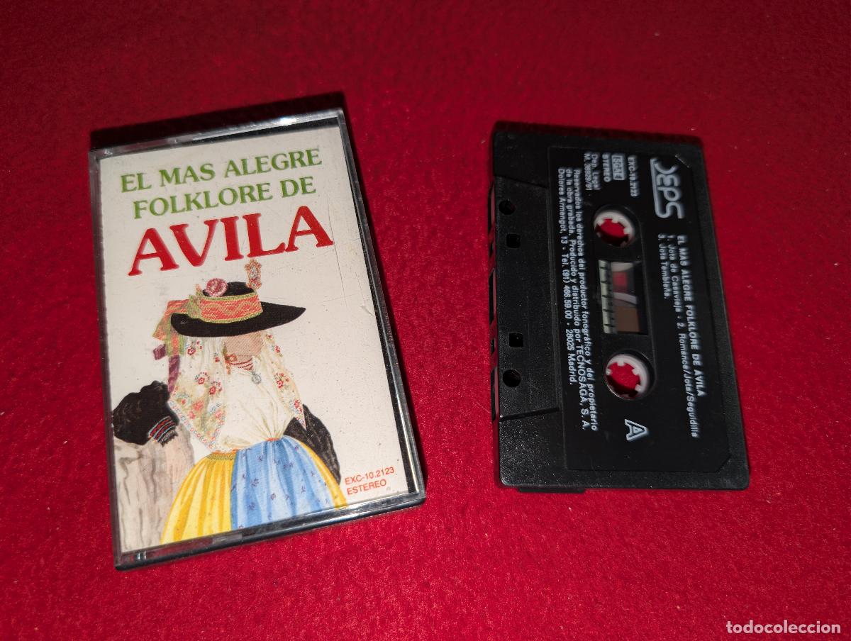 Casetes antiguos: EL MAS ALEGRE FOLKLORE DE AVILA K7 CASSETTE 1991 DEPS CASTILLA
