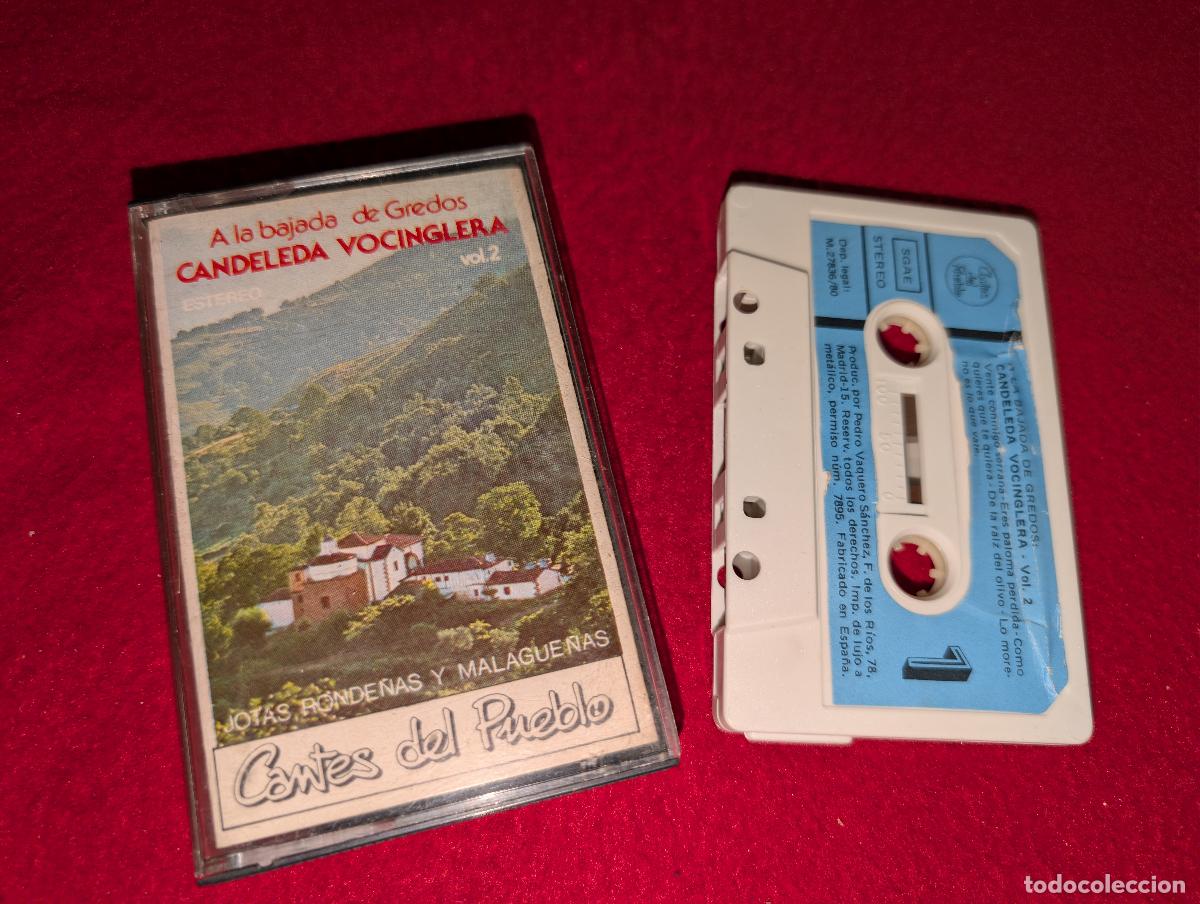 Casetes antiguos: CANDELEDA VOCINGLERA A la bajada de Gredos Jotas ronde&ntilde;as y malague&ntilde;as K7 CASSETTE 1980 AVILA