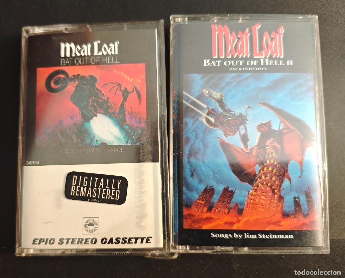 Casetes antiguos: Meat Loaf &ndash; Lote 2 Cassettes &ldquo;Bat Out of Hell I & II&rdquo; (Originales)