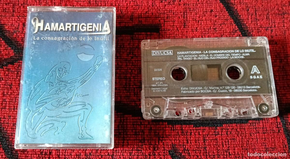 Casetes antiguos: HAMARTIGENIA ** La Consagraci&oacute;n De Lo In&uacute;til ** CASSETTE 1995