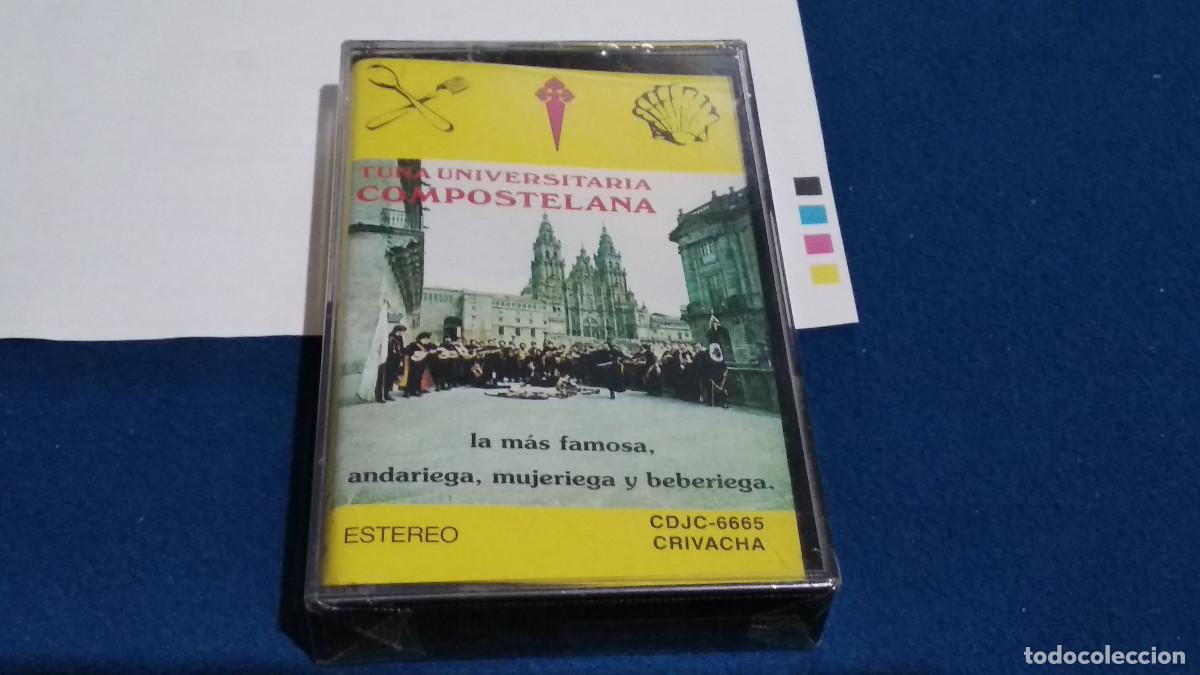 Casetes antiguos: TUNA UNIVERSITARIA)-TUNA UNIVERSITARIA COMPOSTELANA(LA M&Aacute;S FAMOSA)CRIVACHA 1985 CASETE PRECINTADA