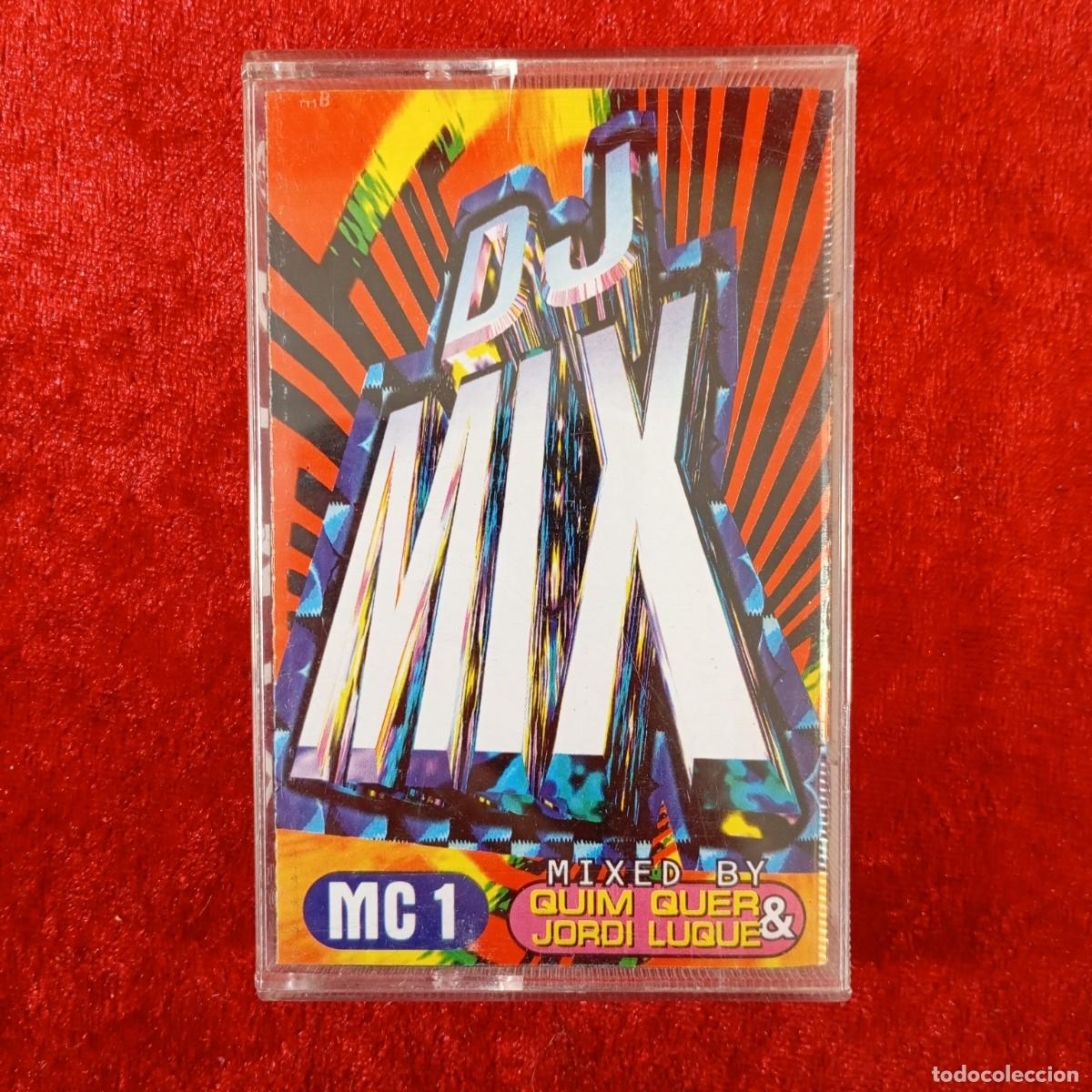Casetes antiguos: DJ MIX - MC1 - CASETE - STEREO - 1996 - BLANCO Y NEGRO - 5+8 PISTAS - CAS-715 / 2959
